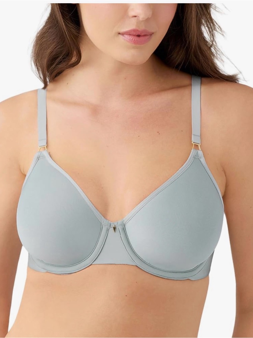 EUC Wacoal Simply Done Convertible T-Shirt Bra in Light Blue, Size 34DDD